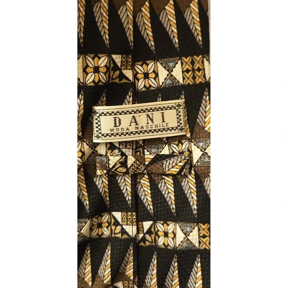 Vintage Dani Moda Maschile Silk Tie 58